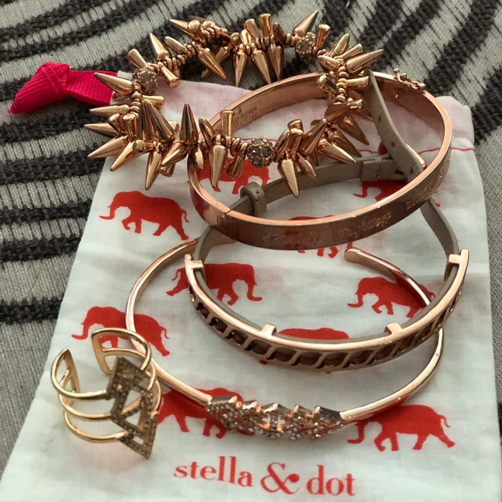 Stella and Dot Rose Gold Bracelet and Ring